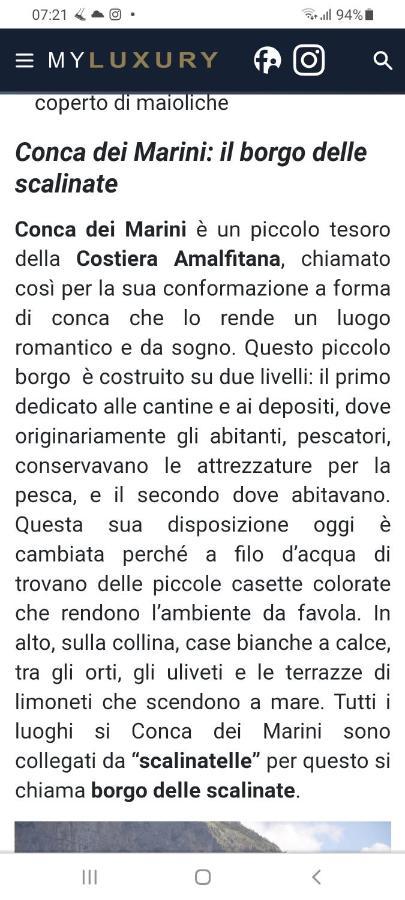 La Casina Del Pennolo, Casa Stani 60 Mq. Villa Conca dei Marini Exteriör bild